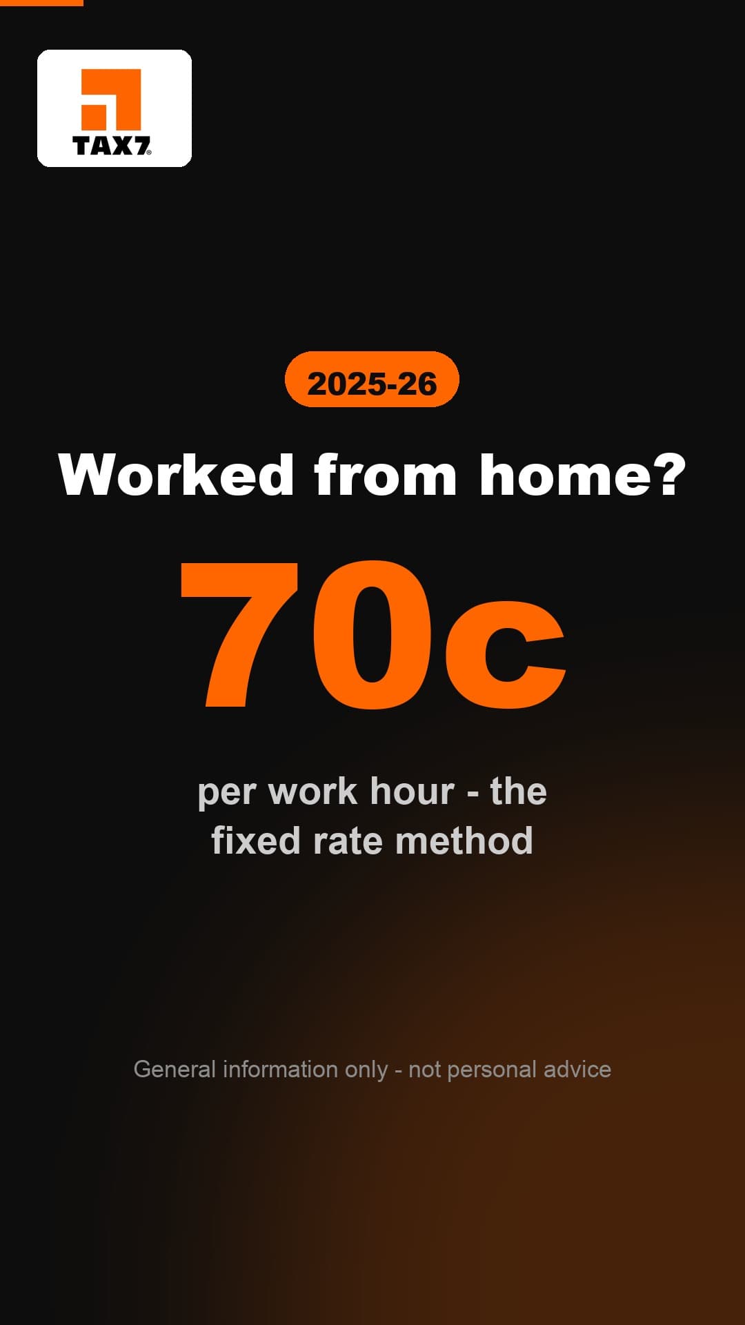 Worked from home? 70c an hour - video cover